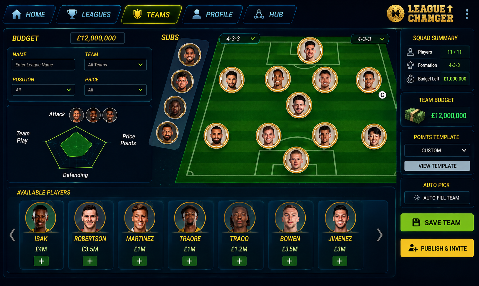 LeagueChanger team builder